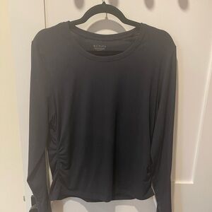 Athleta Charcoal Long Sleeve Tee